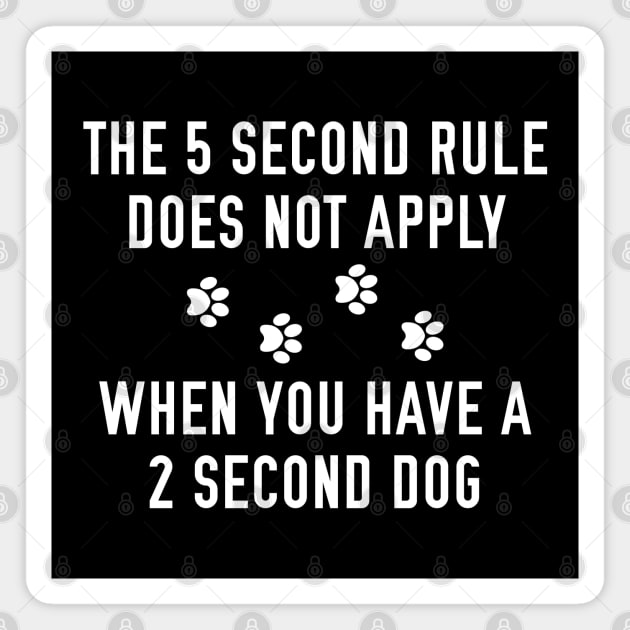 2 Second Dog Magnet by LuckyFoxDesigns